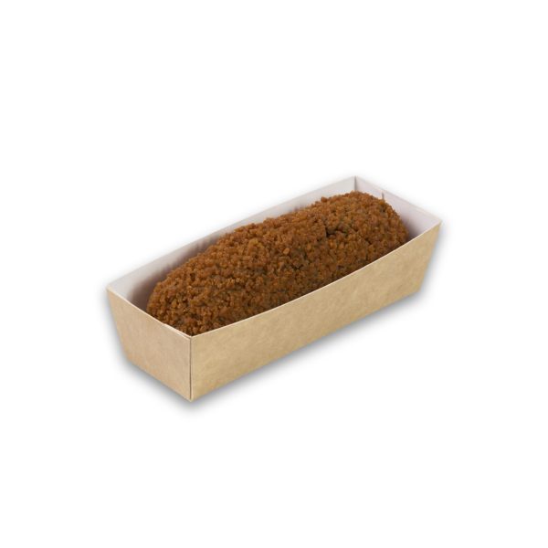 Kraftkarton Kroket-Schale A5 Medium 105x33x30 mm Snack-Verpackung