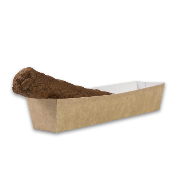 Snackschale aus Kraftkarton A16N 135x33x35 mm Snackpackung normal