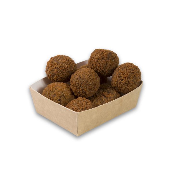 Kraftkarton Snackschale A2 klein 90x70x35 mm Snackverpackung