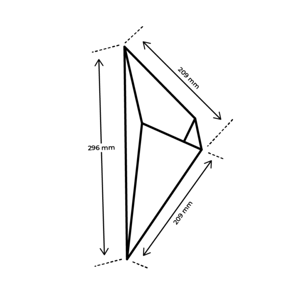 Afmetingen Frietzak K21 Karton
