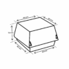 Afmetingen hamburgerbak Small karton